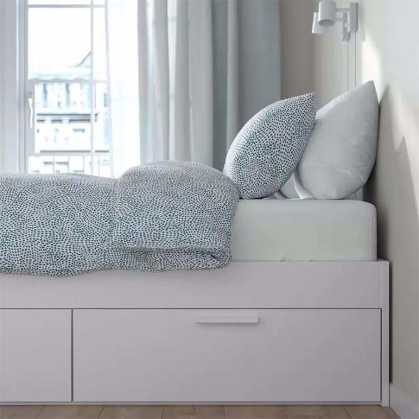 Кровать Ikea Brimnes Lonset 180 x 200 см / Массив / Белый photo 4 Кровать Ikea Brimnes Lonset 180 x 200 см / Массив / Белый photo 4