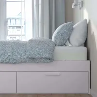 Кровать Ikea Brimnes Lonset 180 x 200 см / Массив / Белый photo 4