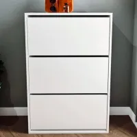 Тумба для обуви Bofigo 3D 110 x 73.6 x 24см /White /Белый Антрацит photo 2