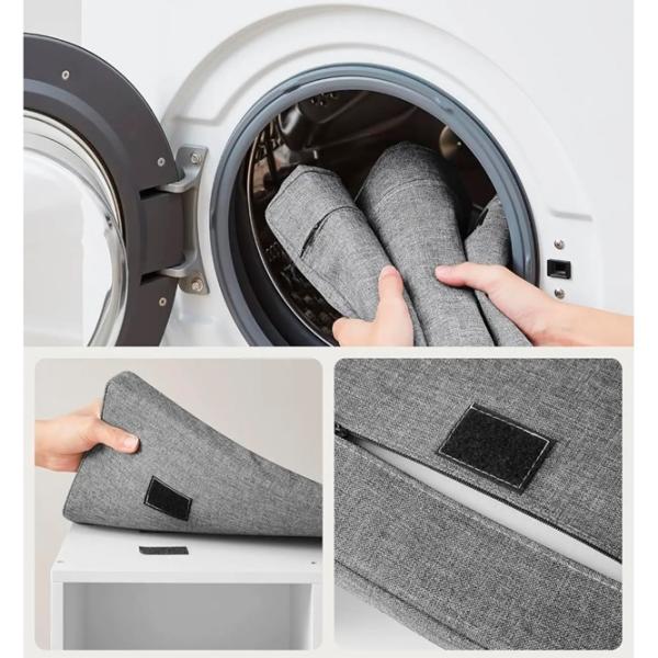 Tumbă pentru încălțăminte Vasagle LHS10WT 48 x 104 x 30 /Cloud White /White Gray photo 6