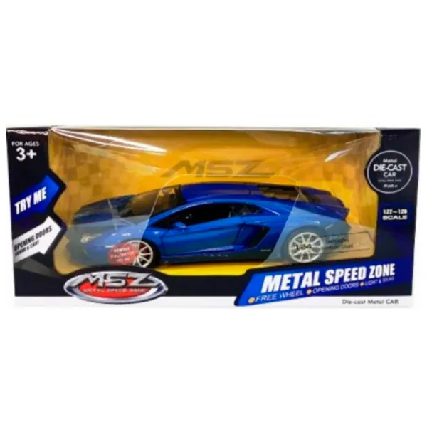 Mașină MSZ Lamborghini Aventador 68254A  / / Black Blue photo 2