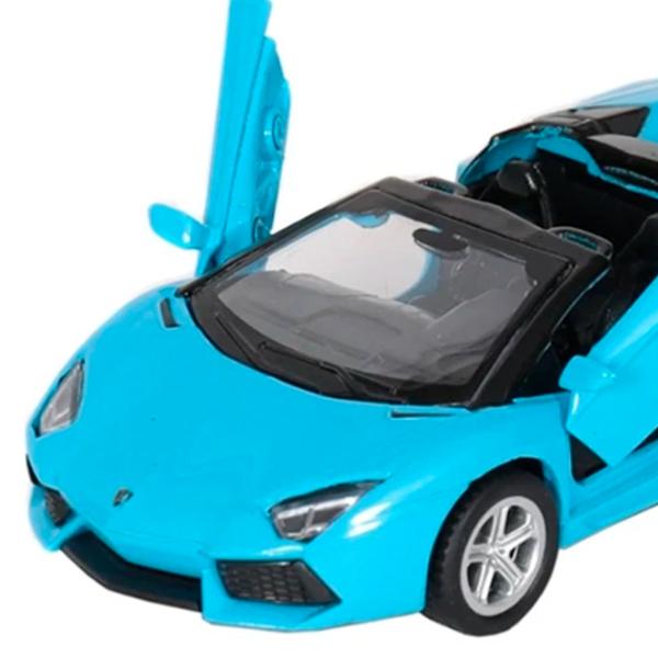 Mașină MSZ Lamborghini Aventador Roadster 67320  / / Black Blue photo 5