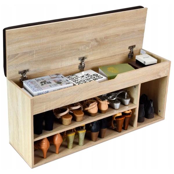 Etajeră pentru încălțăminte Costway JV11726NA 48 x 104 x 30 /Stejar Sonoma /Stejar Sonoma photo 3