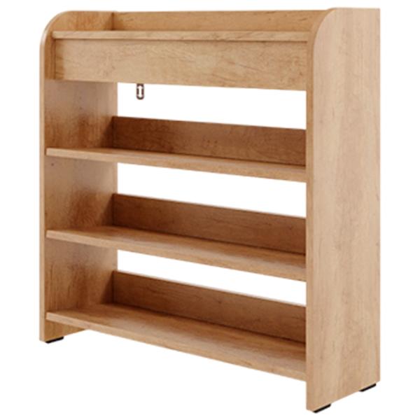 Tumbă pentru încălțăminte ML-Mobila ML-13 80 x 100 x 25 /Stejar Auriu /Stejar Auriu photo 1