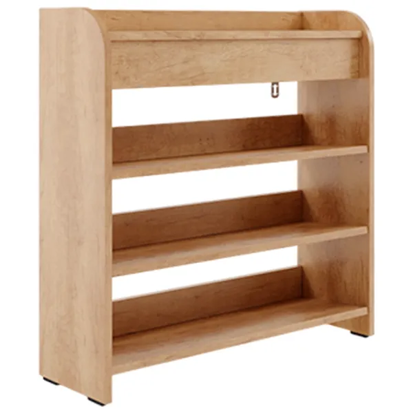 Tumbă pentru încălțăminte ML-Mobila ML-13 80 x 100 x 25 /Stejar Auriu /Stejar Auriu photo 2