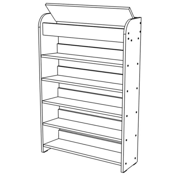 Tumbă pentru încălțăminte ML-Mobila ML-16 119.4 x 100 x 25 /Stejar Auriu /Stejar Auriu photo 2