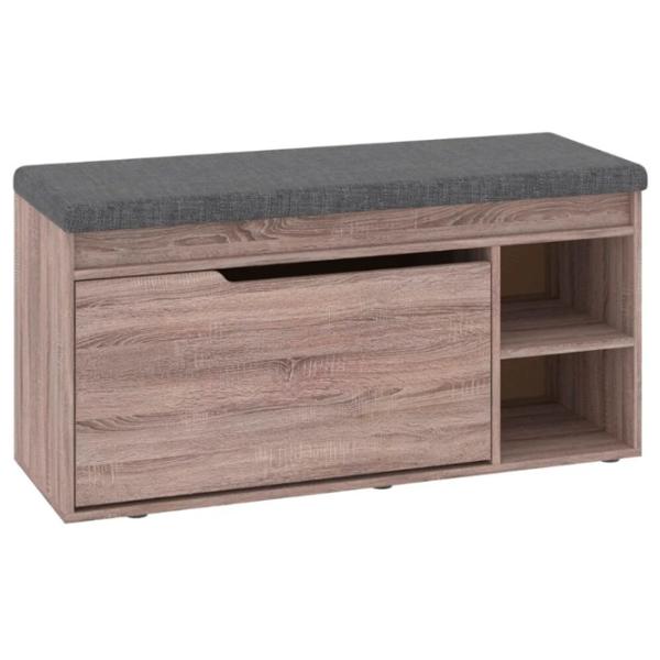 Tumbă pentru încălțăminte Pehotin B-4 53 x 109 x 38 /Stejar trufă /Stejar trufă Dark gray photo 1