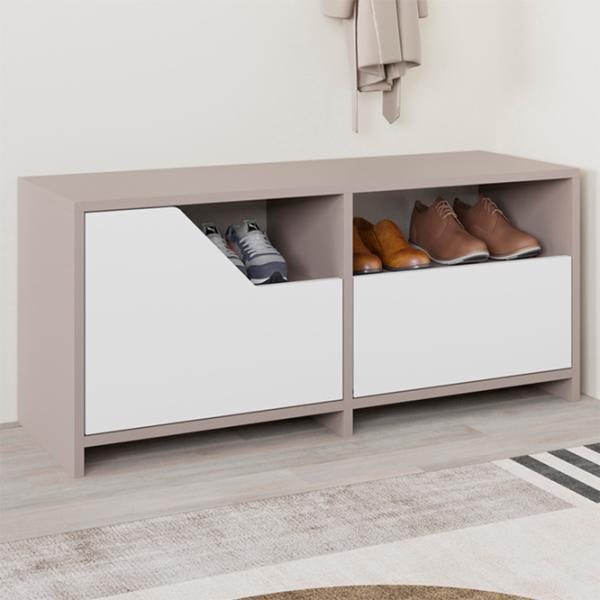 Etajeră pentru încălțăminte Decortie Nexus 47 x 105 x 37 /Light Mocha /Light Mocha White photo 2