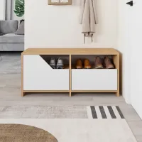 Etajeră pentru încălțăminte Decortie Nexus 47 x 105 x 37 /Stejar /Oak White photo 5