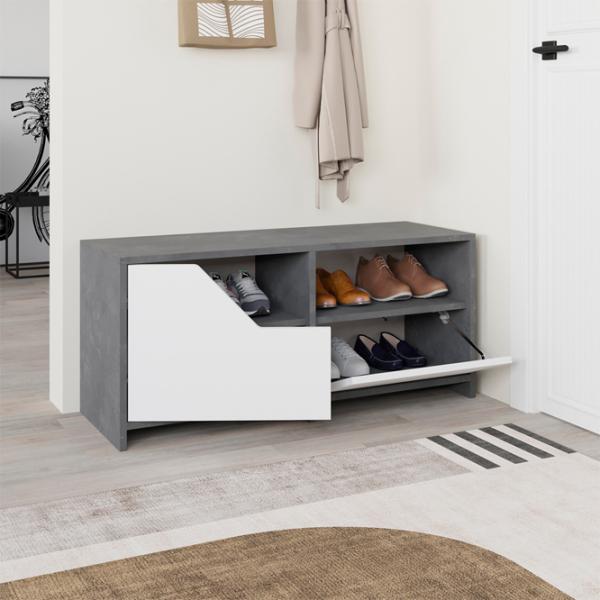 Etajeră pentru încălțăminte Decortie Nexus 47 x 105 x 37 /Gray /Gray White photo 4