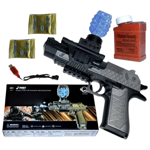 Pistol automat de jucărie J-Shot Desert Eagle JF-022G 14+ / Bile gel / Black photo 5