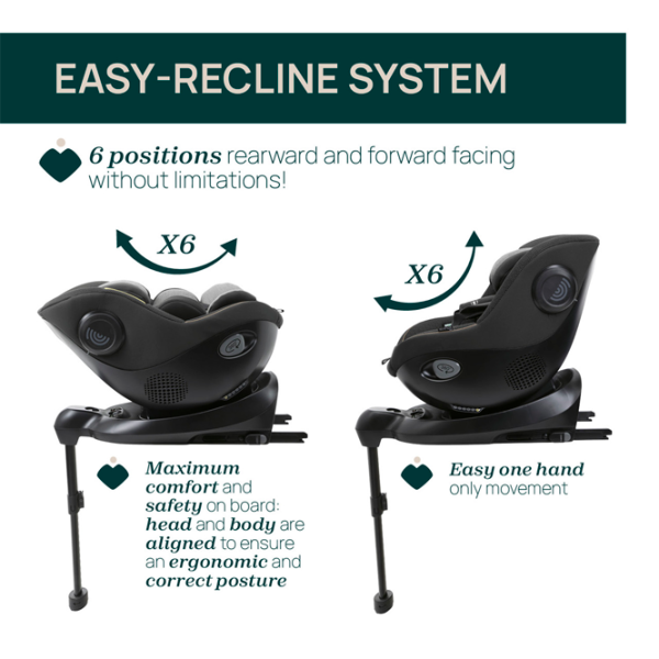 Детское автокресло Chicco One Seat I-Size  15 месяцев - / 19.5 кг / Posh Black photo 6 Детское автокресло Chicco One Seat I-Size  15 месяцев - / 19.5 кг / Posh Black photo 6