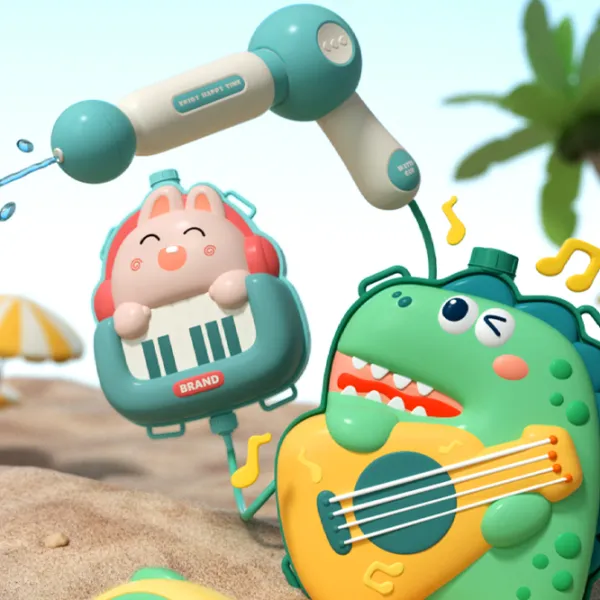 Pistol cu apă Water Gun Dinosaur B-13 3+ / Apă / Green photo 4