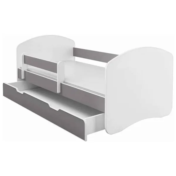 Pat pentru copii ACMA Meble Acma II 80 x 180 cm / Placă pentru mobilă / White photo 1