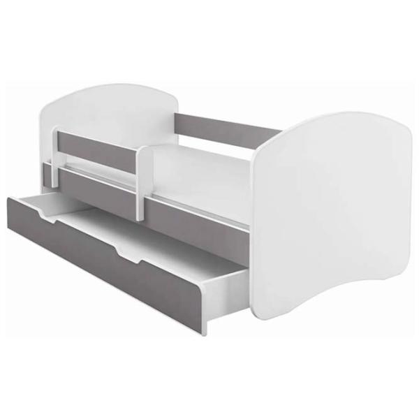 Pat pentru copii ACMA Meble Acma II 80 x 180 cm / Placă pentru mobilă / White photo 1