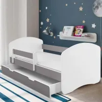 Детская кровать ACMA Meble Acma II 80 x 180 см / Мебельный щит / Белый photo 2