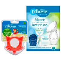 Молокоотсос Dr. Brown's One Piece Breast Pump + прорезыватель для зубов Fox  / 