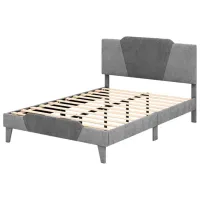 Pat Costway HU10449GR-D 140 x 200 cm / Masiv / Gray