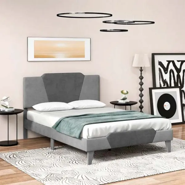 Pat Costway HU10449GR-D 140 x 200 cm / Masiv / Gray photo 2