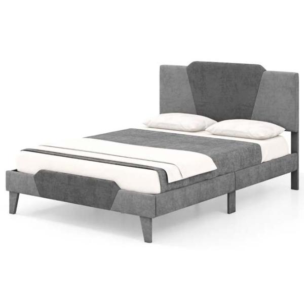 Pat Costway HU10449GR-D 140 x 200 cm / Masiv / Gray photo 3