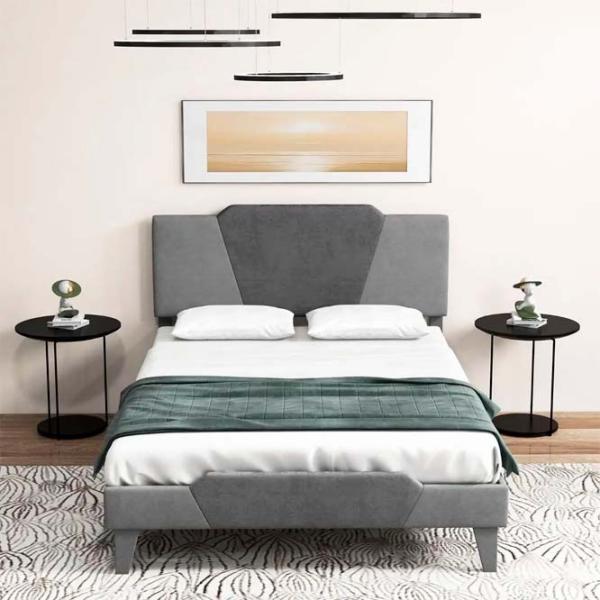 Pat Costway HU10449GR-D 140 x 200 cm / Masiv / Gray photo 4