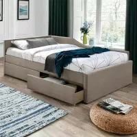 Кровать Signal Eliot Velvet 120 x 200 см / Массив / Темно-бежевый photo 3