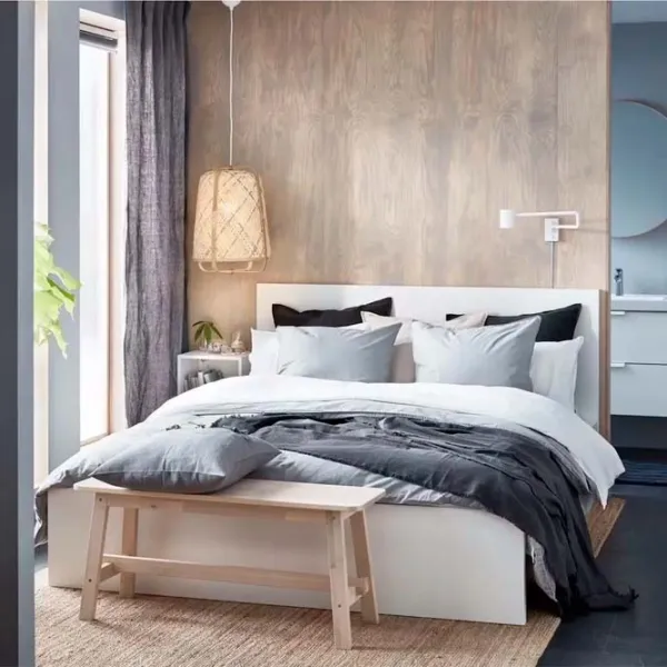 Кровать Ikea Malm/Abygda 160 x 200 см / Массив / Белый photo 3