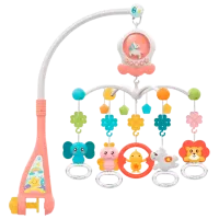 Jucărie pentru pătuțuri și cărucioare Huanger Music Mobile HE0312 1+ / Pink