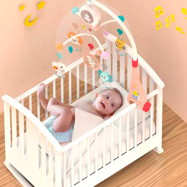 Jucărie pentru pătuțuri și cărucioare Huanger Music Mobile HE0312 1+ / Pink photo 3