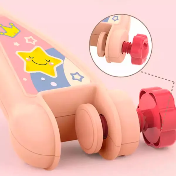 Jucărie pentru pătuțuri și cărucioare Huanger Music Mobile HE0312 1+ / Pink photo 4