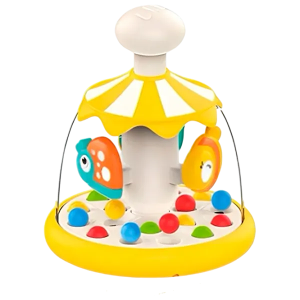 Jucărie de împins și tras Huanger Animal carousel HE8086 3+ / Multicolor photo 1