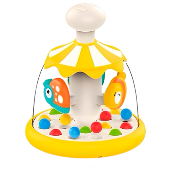 Jucărie de împins și tras Huanger Animal carousel HE8086 3+ / Multicolor photo 1