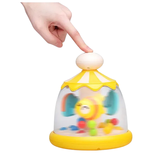 Jucărie de împins și tras Huanger Animal carousel HE8086 3+ / Multicolor photo 2