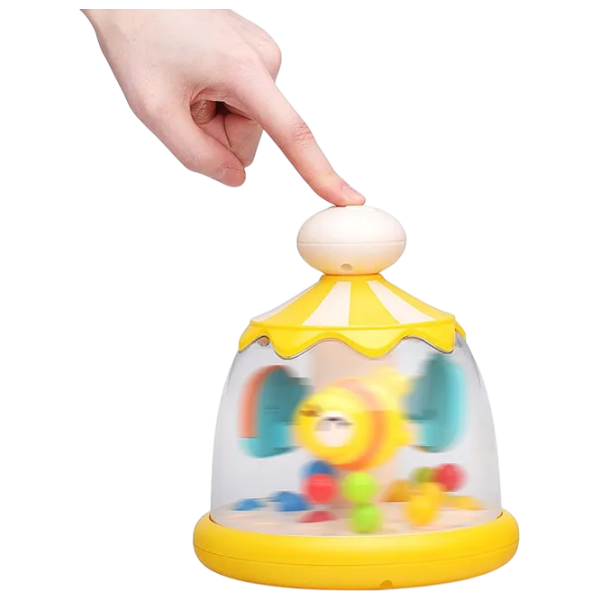 Jucărie de împins și tras Huanger Animal carousel HE8086 3+ / Multicolor photo 2