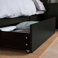 Кровать Ikea Malm Luroy 2 180 x 200 см / Шпон / Черно-Коричневый photo 6