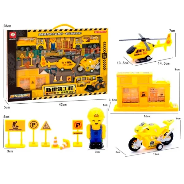 Set de mașini ChiToys 80650   / / White Yellow photo 2