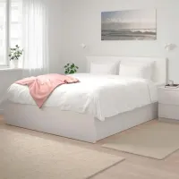 Кровать Ikea Malm 180 x 200 см / Массив / Белый photo 3