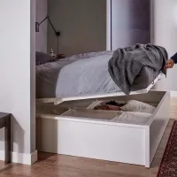 Кровать Ikea Malm 180 x 200 см / Массив / Белый photo 4