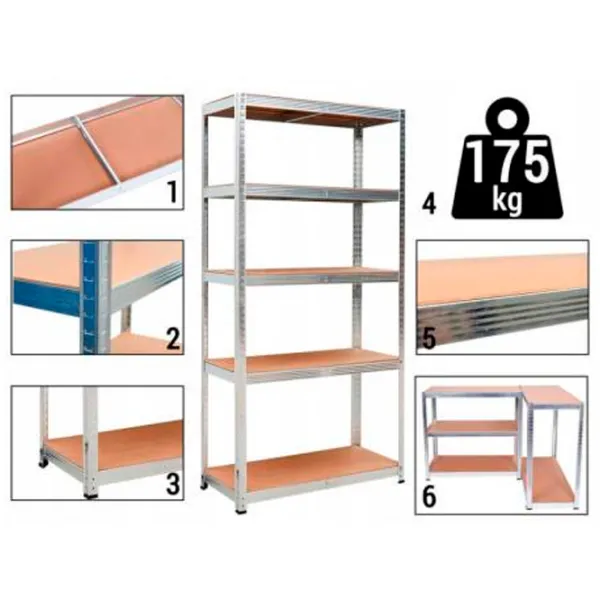 Etajeră Ekspand 58922 Gray / MDF photo 4