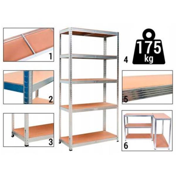 Etajeră Ekspand 58922 Gray / MDF photo 4
