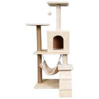 Когтеточка для кошек 4Life AT59  / Напольная / Бежевый