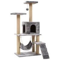 Когтеточка для кошек 4Life AT60  / Напольная / Серый
