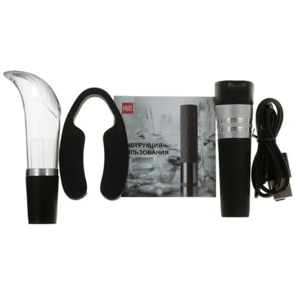 Tirbușon electric Xiaomi HuoHou Electric Wine Bottle Opener Basic  / Black photo 5