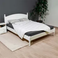 Кровать Mobicasa L-207 180 x 200 см / Дерево / Белый photo 6