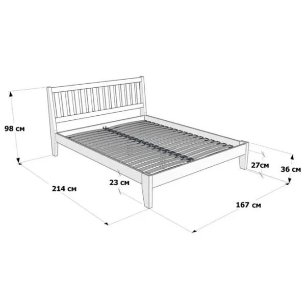 Кровать Mobicasa Porto 160 x 200 см / ДСП / Белый photo 4 Кровать Mobicasa Porto 160 x 200 см / ДСП / Белый photo 4