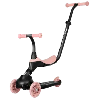 Детский трёхколёсный самокат Qplay Sema Evo (00-00942332) 50 кг/ Кораллово-розовый