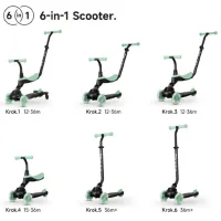 Детский трёхколёсный самокат Qplay Sema Evo (00-00942330) 50 кг/ Jade Green photo 7