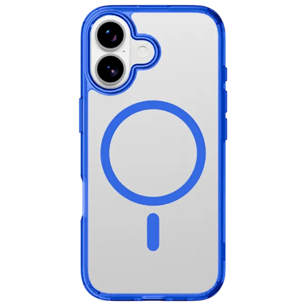 Husă pentru smartphone Apple iPhone 17  Cellularline / MagSafe Back / TPU / Transparent Blue photo 1