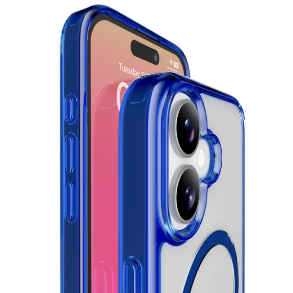 Husă pentru smartphone Apple iPhone 17  Cellularline / MagSafe Back / TPU / Transparent Blue photo 4