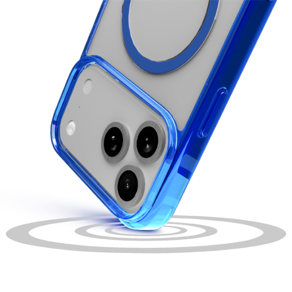 Husă pentru smartphone Apple iPhone 17 Pro Max Cellularline / MagSafe Back / TPU / Transparent Blue photo 4